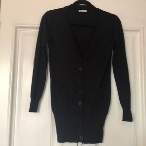 Black cardigan